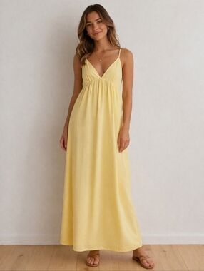 V-Neck Spaghetti Strap Maxi Dress